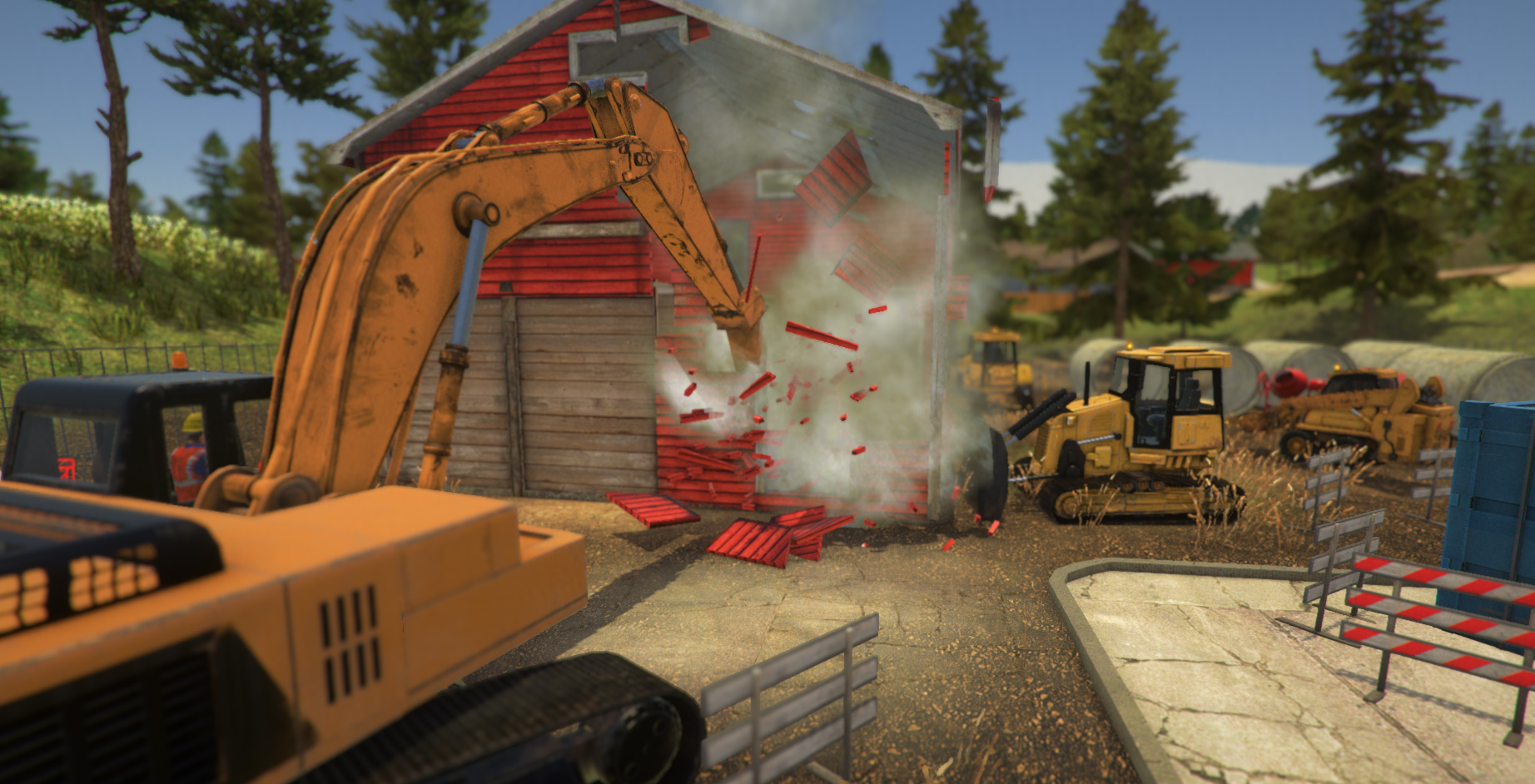 building demolition simulation